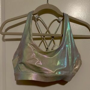 Soul Cycle Iridescent Sports Bra